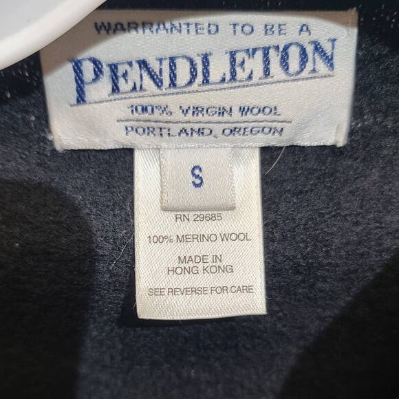 Pendleton Full Zip Floral Embroidered Wool Cardigan Size Small - Picture 4 of 4